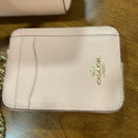 Coach Rowan Satchel Crossgrain Pink Leather with Leather Wallet LIKE NEW! - Picture 9 of 11